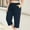 Blue, variant on IDALL Capri Pants for Women Petite Pants Women Plus Size Loose Fit Casual Summer Lightweight Travel Outdoor Hiking Pants Plus Size Pants Womens Pants Black L
