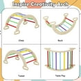 thumbnail image 6 of OLAKIDS Climbing Triangle Set, 5 in 1 Kids Wooden Montessori Climber Toy with Ramp Ladder Arch Slide for Gym Playground, Indoor Outdoor Climb Activity Jungle Play Structure for Toddlers 1-3, 6 of 10