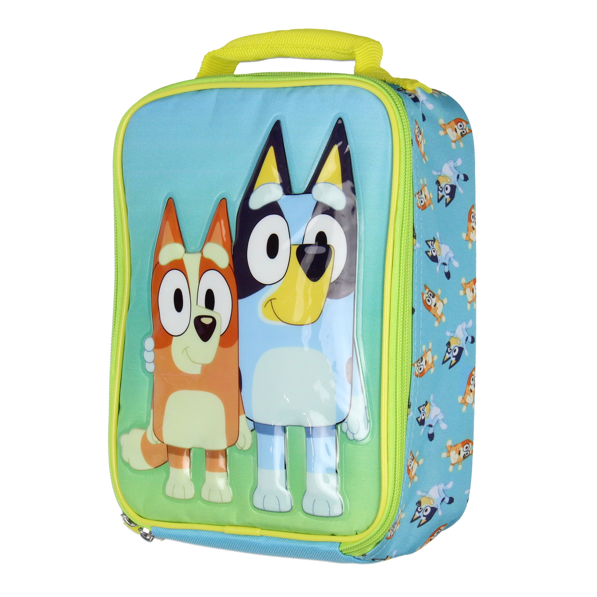 Bluey Kids Lunch Box Bluey And Bingo Raised Character Insulated Lunch