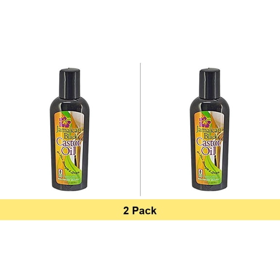 Hollywood Beauty Black Jamaican Castor Oil, 3 oz - 2 Pack Bundle