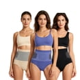 thumbnail image 3 of LILIYA 3PC 2026 Moringa & Berberine Firming Shorts for Women, 4-in-1 Micro-Particle Sculpting Yoga Pants, High Waisted Lifting Seamless Shaping Panties, 3 of 10