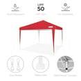 thumbnail image 6 of Best Choice Products 10x10ft Pop Up Canopy Outdoor Portable Adjustable Instant Gazebo Tent w/ Carrying Bag - Red, 6 of 9