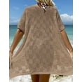 thumbnail image 4 of Alsol Lamesa Women's Bathing Suit Cover Ups Crochet Cover Up For Swimwear Beach Dress Bikini Cover-up, 4 of 4