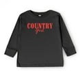 thumbnail image 3 of Country Girl Puff Print - Youth Long Sleeve Graphic T-Shirt, 3 of 8