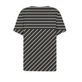 thumbnail image 4 of Fiudx Camisetas para Mujer Blusa de Manga Corta Estampada a La Moda para Mujer, Blusas Informales con Cuello En V, 4 of 5