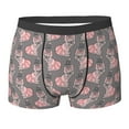 thumbnail image 6 of Men's Boxer Briefs, Cute French Bulldog Pink Skirt Soft Comfy Mens Underwear Boxer Briefs Breathable With Widen Waist, 6 of 7