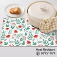 thumbnail image 5 of Placemat, Pioneer Flower Floral Print Pattern Place Mats Table Mat Set Of 2, PVC Washable Placemats for Party Kitchen Dining Decoration, 18x12 Inch, Fade Resistant, 5 of 6