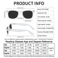thumbnail image 6 of OCCI CHIARI Sunglass Readers for Women Magnifying Reading Sunglasses 1.25+ UV Protection Outdoor(Clear, 1.25) with Arylic Lens, 6 of 6