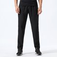 thumbnail image 4 of Vedolay Big and Tall Pants Slim Fit Pants Pants Comfort Casual Solid Trousers Black,2XL, 4 of 5