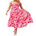 thumbnail image 4 of Robe Maxi Plissée d'Été pour Femme, Unie/à Imprimé, Buste Froncé, Dos Ouvert, Robe Longue Maxi Fluide, 4 of 7