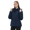 thumbnail image 2 of WenVen Women's Winter Jackets Padded Windbreaker Hooded Puffer Jacket Blue 2XL, 2 of 10