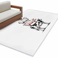 thumbnail image 3 of 2.7x5 Washable Area Rug, Farm Animals Non-Slip Rectangle Rug for Bedroom Bedside, Cow Pig Chickens Countryside White Background Indoor Floor Mat for Home Decor, 3 of 9
