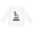 thumbnail image 2 of Inktastic Bookworm Girls Reading Toddler Sweatshirt, 2 of 4