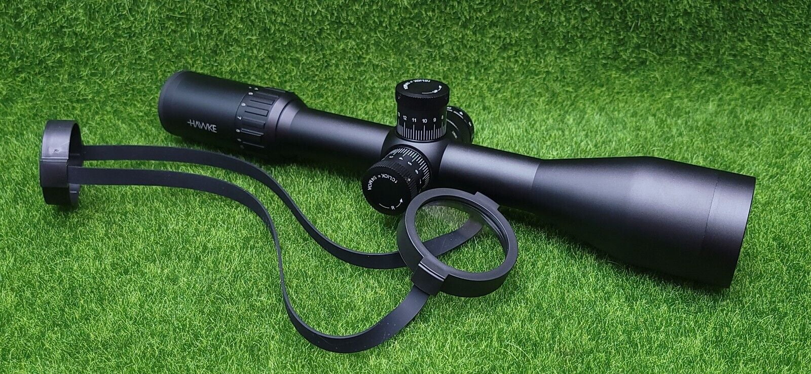 Hawke Sport Optics Vantage Rifle Scope, 4-16x50mm IR SF, 30mm Tube, SFP, Rimfire .22 LR HV Reticle, Black
