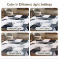 thumbnail image 7 of ODIKA 2'x3' Ultra-Soft Accent Mat, Geometric Abstract Interlocking Contemporary Grey Alfombras Para None Washable, Bare feet friendly, Easy Care Indoor rug for Bedside, Footrest, 7 of 7