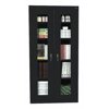 SANDUSKY CA4V361872-09 Storage Cabinet,72x36x18,Black