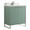 Mint Green, variant on Fine Fixtures Opulence Collection 24 in. W x 18 in. D x 33 in. H Bathroom Vanity in Black Matte with White Ceramic Sink - Black hardware