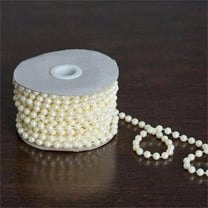 Efavormart 6mm Pearls-Ivory 12 Yards String Beads Faux Pearl Beads for Party Favor DIY Decorations Supplies Jewelry Making Supplies