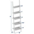 thumbnail image 3 of Topbuy 5 Layers Display Shelves Bookcase Shelving Unit Storage Wall Stand White, 3 of 8