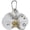 White, variant on Jiibva Flower Keychain, Simulation Orchid Lily Keychain Y2k Aesthetic Flower Keyring Bag Purse Charms Handbags Decoration Accessories