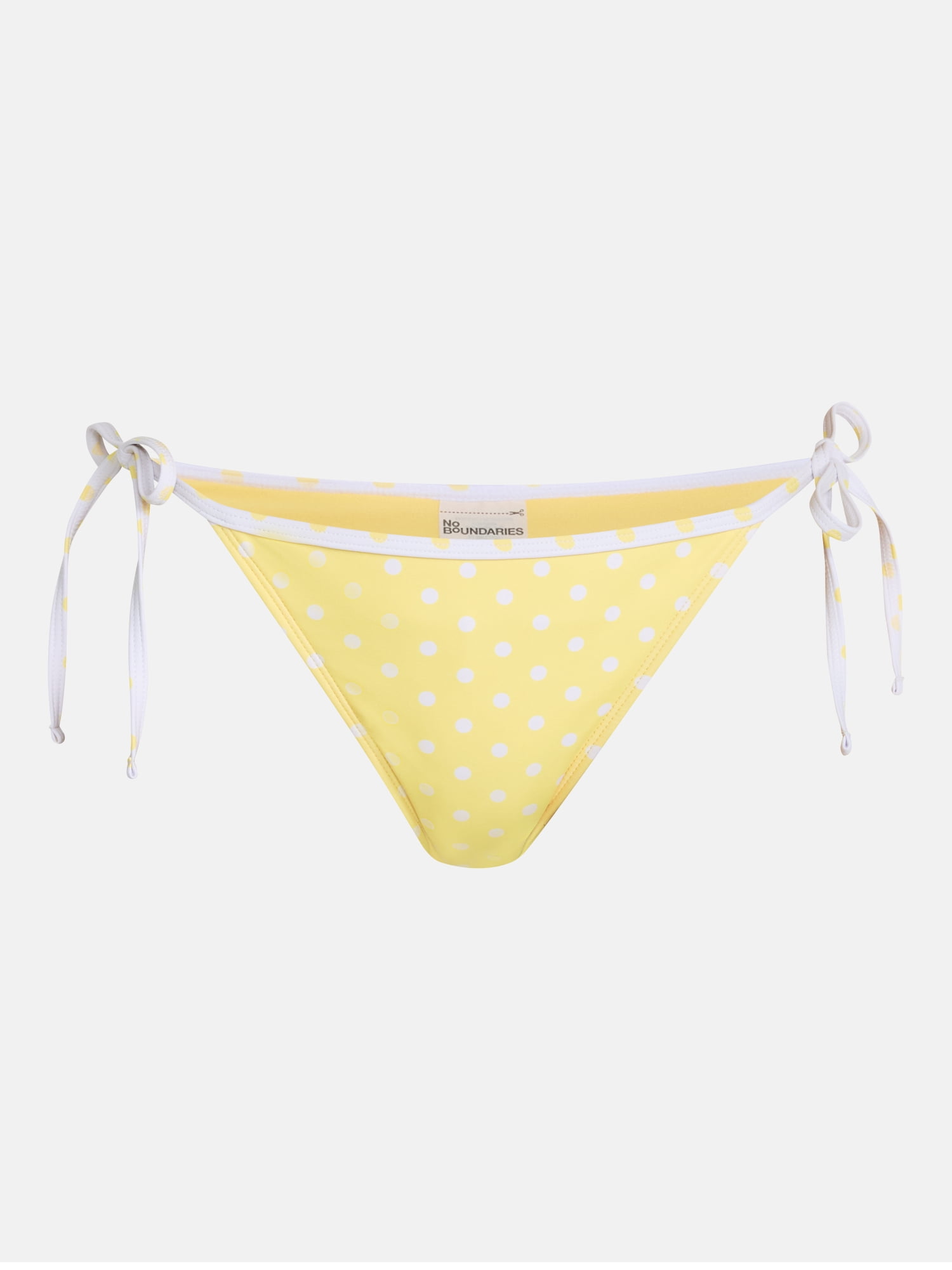 No Boundaries Reversible Polka Dot Side Tie Bikini Bottoms, Women's XXS-XXL