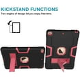 thumbnail image 4 of Mignova for New iPad 7th Generation 10.2" 2019 / iPad 10.2 Case, Hybrid Rugged Heavy Duty Defender Shockproof Protective with Built-in Kickstand for Apple iPad 10.2 Inch 2019 (Black/Pink), 4 of 7