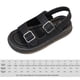 thumbnail image 2 of Sandalias infantiles Sandalias de verano sin deslizamiento SOBRE SOBLES Baby Beach Zapatos (Negro 27), 2 of 9