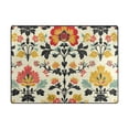 thumbnail image 5 of Yayeee Area Rugs for Living Room 5.2'x4' Indoor Non Slip Washable Bedroom Carpet, Beige Floral, 5 of 5
