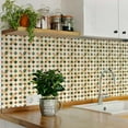 thumbnail image 2 of Mi Alma Removable Vinyl Red and Green Vintage Backsplash Tile Stickers, 24pcs, 2 of 13