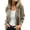Gray-Green, variant on Women'S Double Breasted Wool Pea Coat Notched Lapel Cable Knit Raglan Sleeve Sweater with Cuff Straps Milky White XL