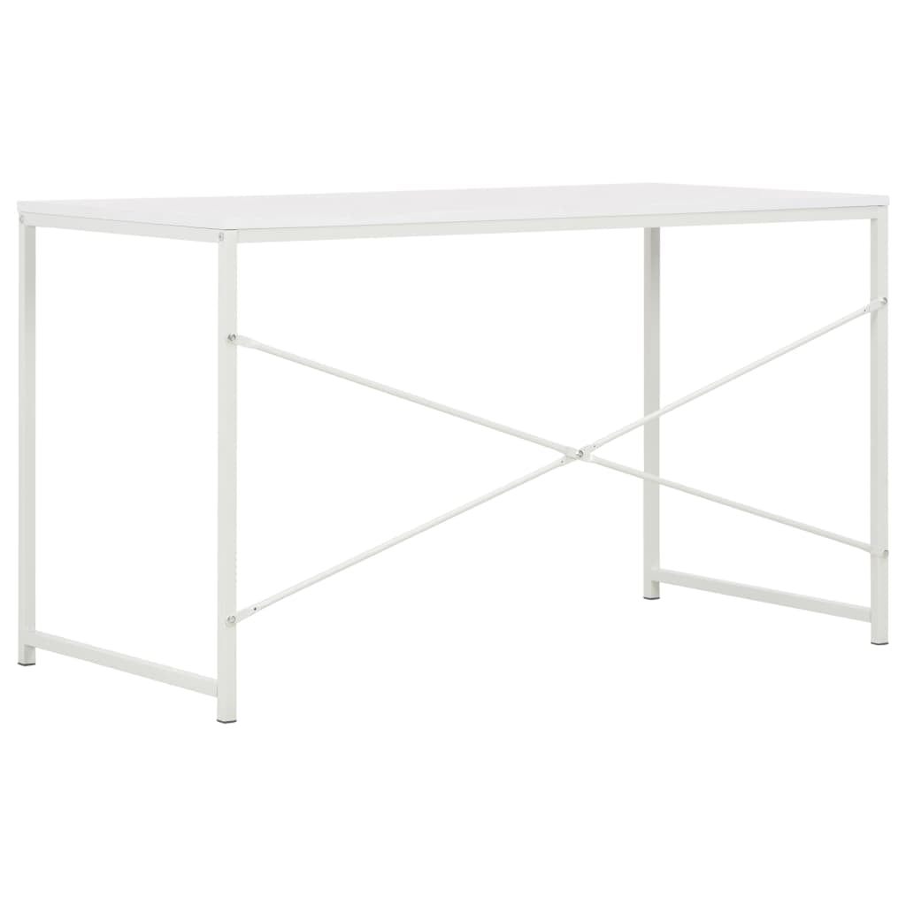 Lowestbest Computer Desk, Modern Writing Desk, PC Workstation for Home Office, White Lowestbest Computer Desk, Modern Writing Desk, PC Workstation for Home Office, White