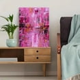 thumbnail image 5 of Abstract Pink Gold Texture Canvas Print Wall Art for Living Room Office Dining Room Hallway, 5 of 8