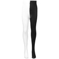 thumbnail image 1 of Fashion Double Color AB Splice Left Right Stockings - Free Size (Black and White), 1 of 9