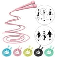 thumbnail image 2 of Kid Adult Jump Rope Adjustable Plastic Skipping Rope Speed Jump Rope for Fitness Aerobic Exercise Endurances Training, 2 of 11