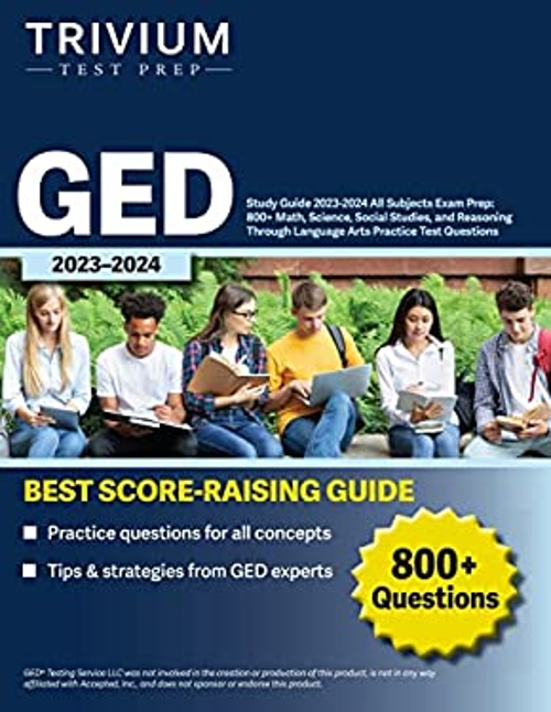 Pre-Owned GED Study Guide 2023-2024 All Subjects Exam Prep: 800+ Math ...
