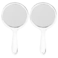 thumbnail image 1 of MasteelfCA 2pcs Hand Mirrors Double-Sided Handheld Mirrors Magnifying Mirrors with Handle, 1 of 7