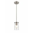 thumbnail image 4 of Millennium Lighting  Verlana 1 Light Pendant Fixture in Multiple Finishes with a Clear Glass Shade Brushed Nickel Brushed Nickel, 4 of 7