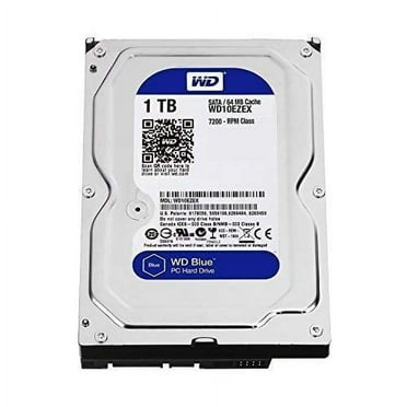WD Blue 1TB SATA 6Gb/s 7200 RPM 64MB Cache 3.5 Inch Desktop Hard Drive (WD10EZEX)