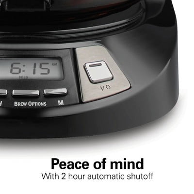 12 Cup Programmable Coffee Maker - Black - Drip Coffee Machine, Nonstick Hot Plate, Brew Pause