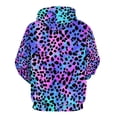 thumbnail image 6 of Leopard Colorful Regular Fit Hoodie, Sporty Pullover Hooded Sweatshirt for Men Women S, 6 of 6