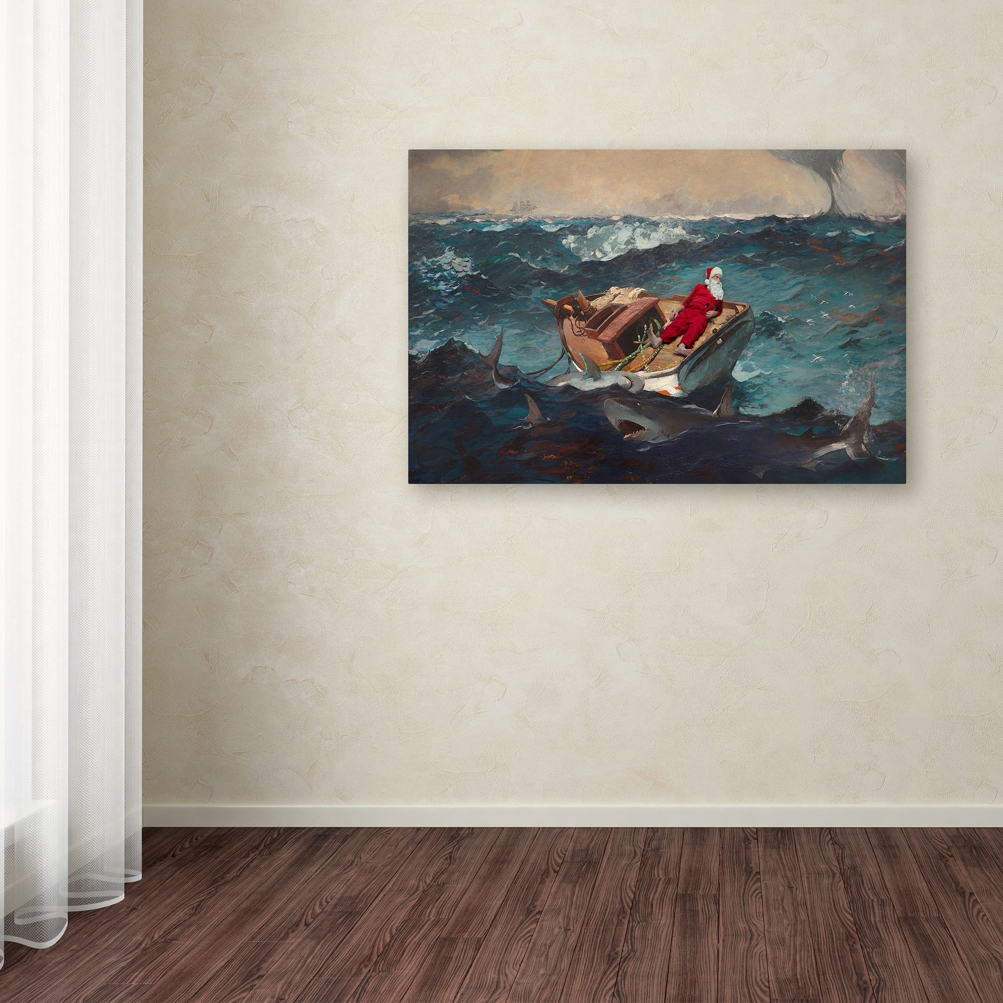 Trademark Fine Art 'Homer-The Gulf Stream' Canvas Art by Ed Wheeler
