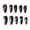 C, variant on EBCUE Halloween Press on Nail Black Fake Nails with Teeth designs Horror Stick on Nail Bloody Press ones Matte Full Cover Glue on Nails Short Square False Nails for Women Party 24pcs