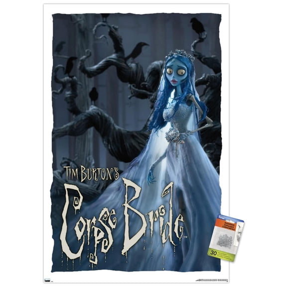 Tim Burton's Corpse Bride - Bride Wall Poster with Pushpins, 22.375" x 34"