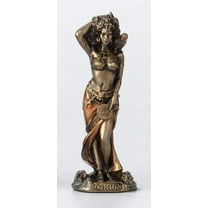 Veronese Design 3 1/2 Inch Oshun Santeria Orisha Goddess of Love, Beauty and Marriage Cast Resin Hand Painted Antique Bronze Finish Statue Home Decor