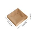 thumbnail image 3 of Small Wooden Desktop Tray for Decoration, Aromatherapy & Storage – Beige, Irregular Design, 10x10x2 cm, Multi-Functional Tray for Candles, Keys, Snacks, 3 of 6