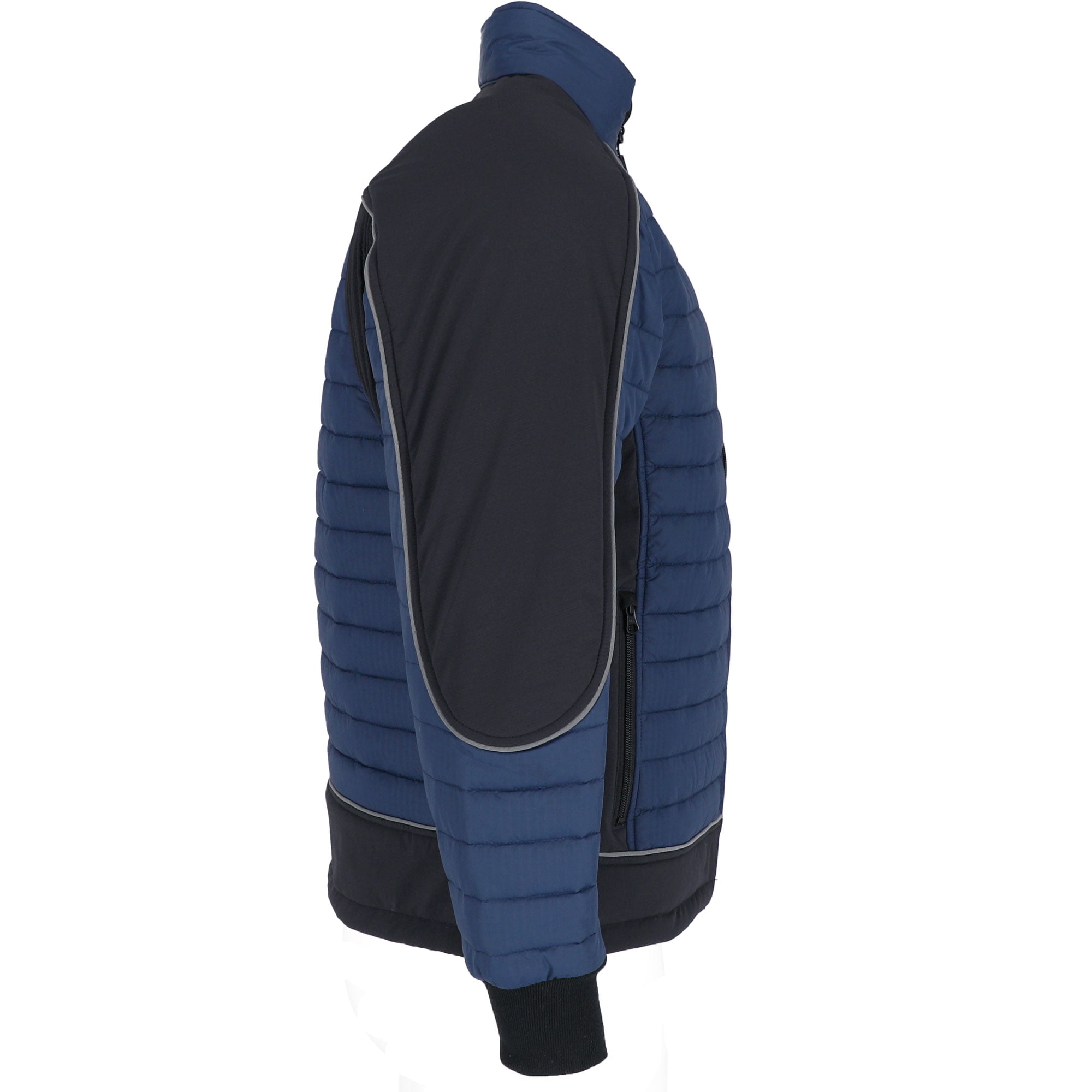 RefrigiWear Men's Frostline Insulated Jacket with Performance-Flex (Black/Blue, 4XL) RefrigiWear Men's Frostline Insulated Jacket with Performance-Flex (Black/Blue, 4XL)