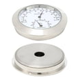 thumbnail image 4 of PinesC Thermometer Hygrometer Compact Round for Guitar Case Measure Humidity and Temperature (Silver)-Hygrometer Humidor Silver, 4 of 4