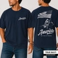 thumbnail image 3 of America 250 Years of Freedom Cowboy Shirt, Western American Flag Tee, 4th of July Shirts for Men, Patriotic USA T-Shirt, 3 of 7