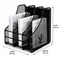 thumbnail image 3 of Revistero Triple Organizador De Escritorio Malla Metalica, 3 of 4