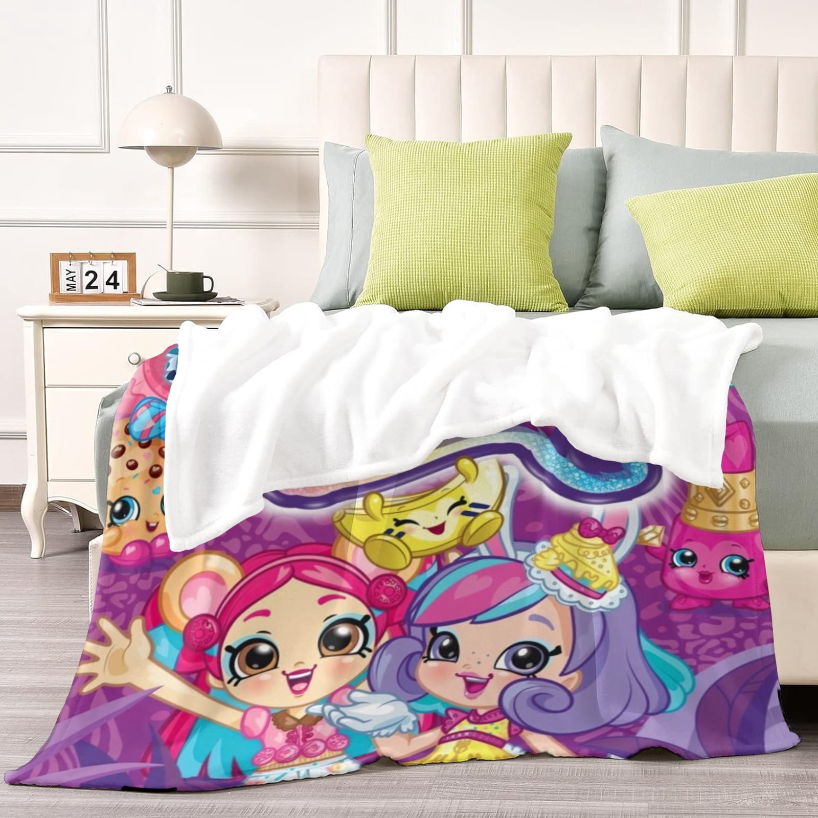 SHOPKINS Throw Blanket Gifts for Fans Lover Girls Boys Women Present Hoodie Him Bed 30"x40"